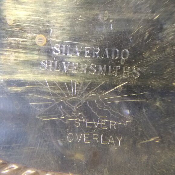 C.S.PH 1981 Reserve Hunter Hack Silverado Silversmiths Silver Overlay Buckle VTG